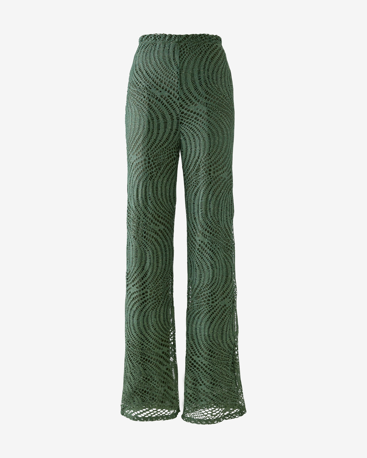 Lace Eyelet Pant Bronze Green