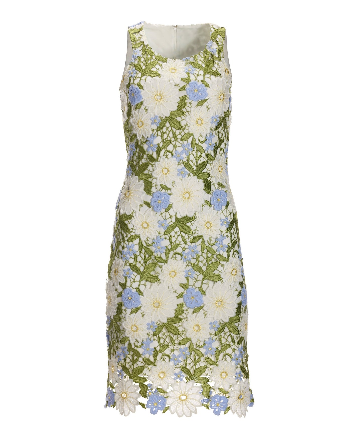 Daisy Floral Lace Dress Blue Multi