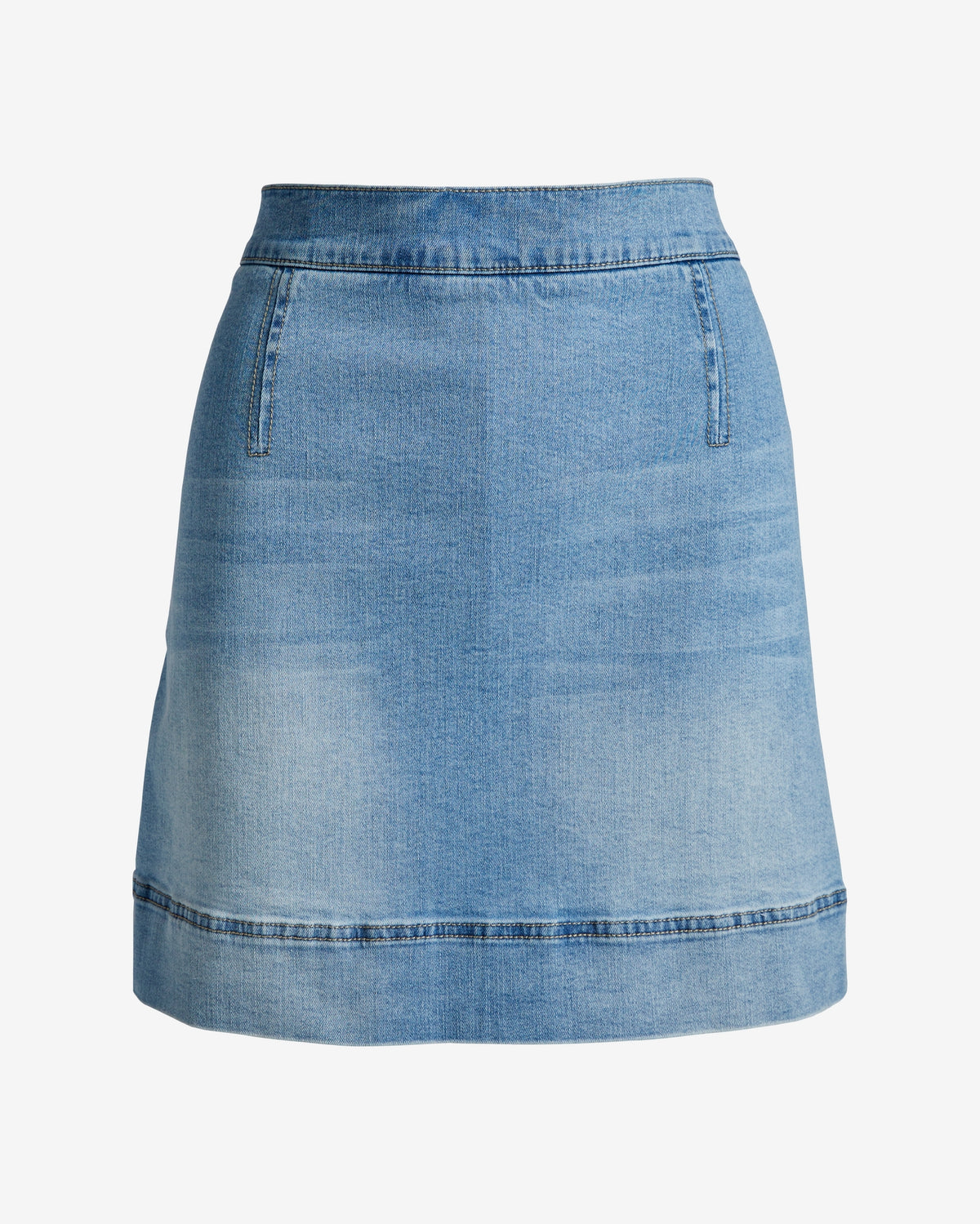 Chic Denim Skort Light Wash Denim