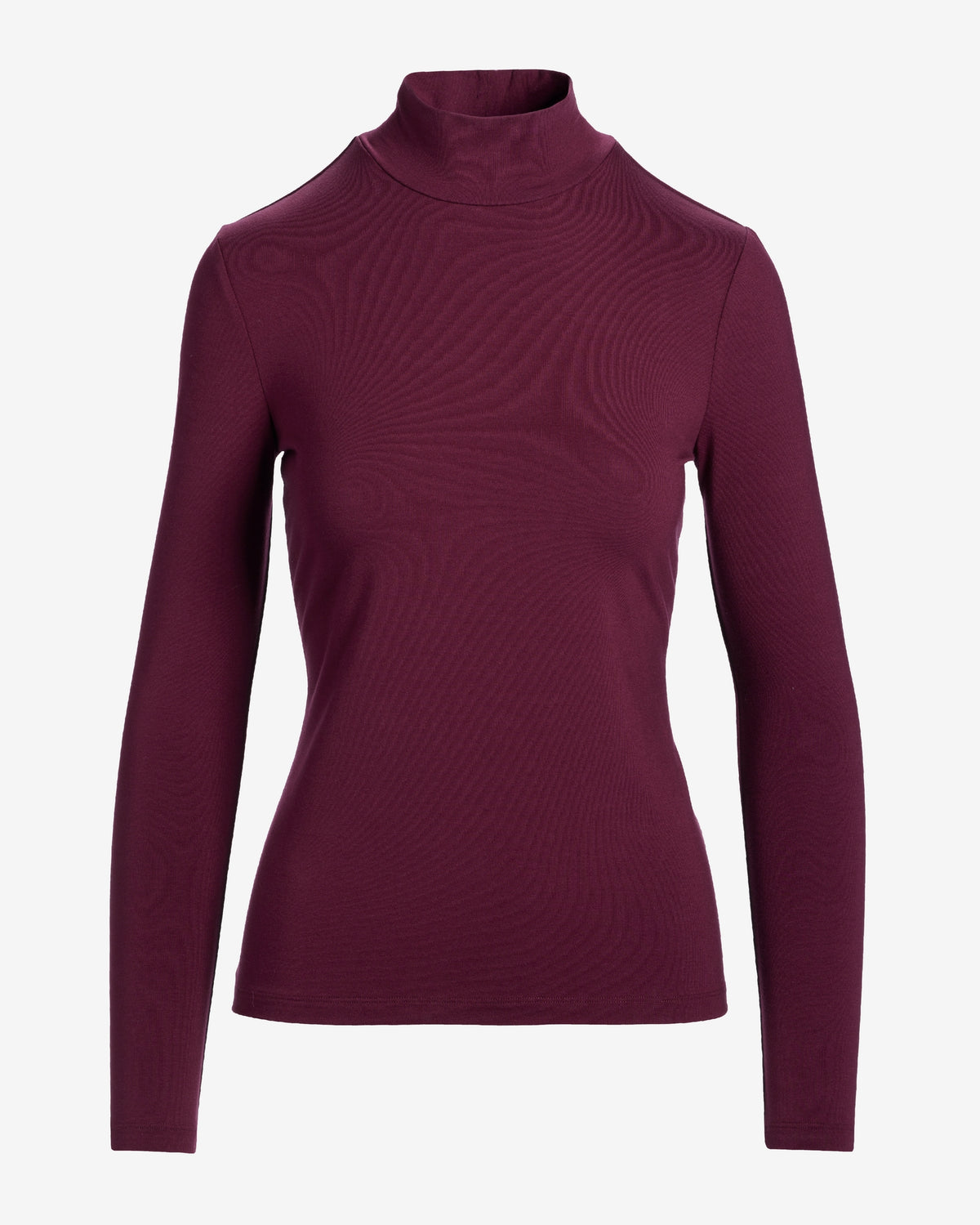 Long Sleeve Layering Turtleneck Black Cherry