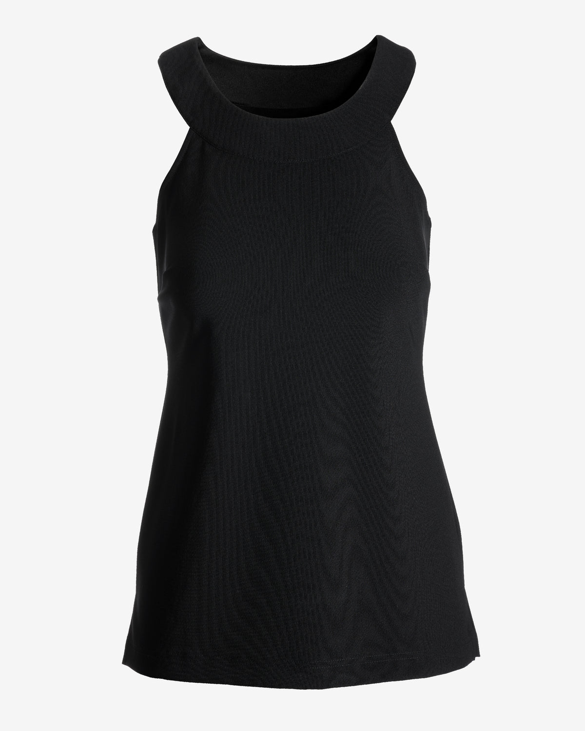 Beyond Travel Halter Tunic Top Jet Black