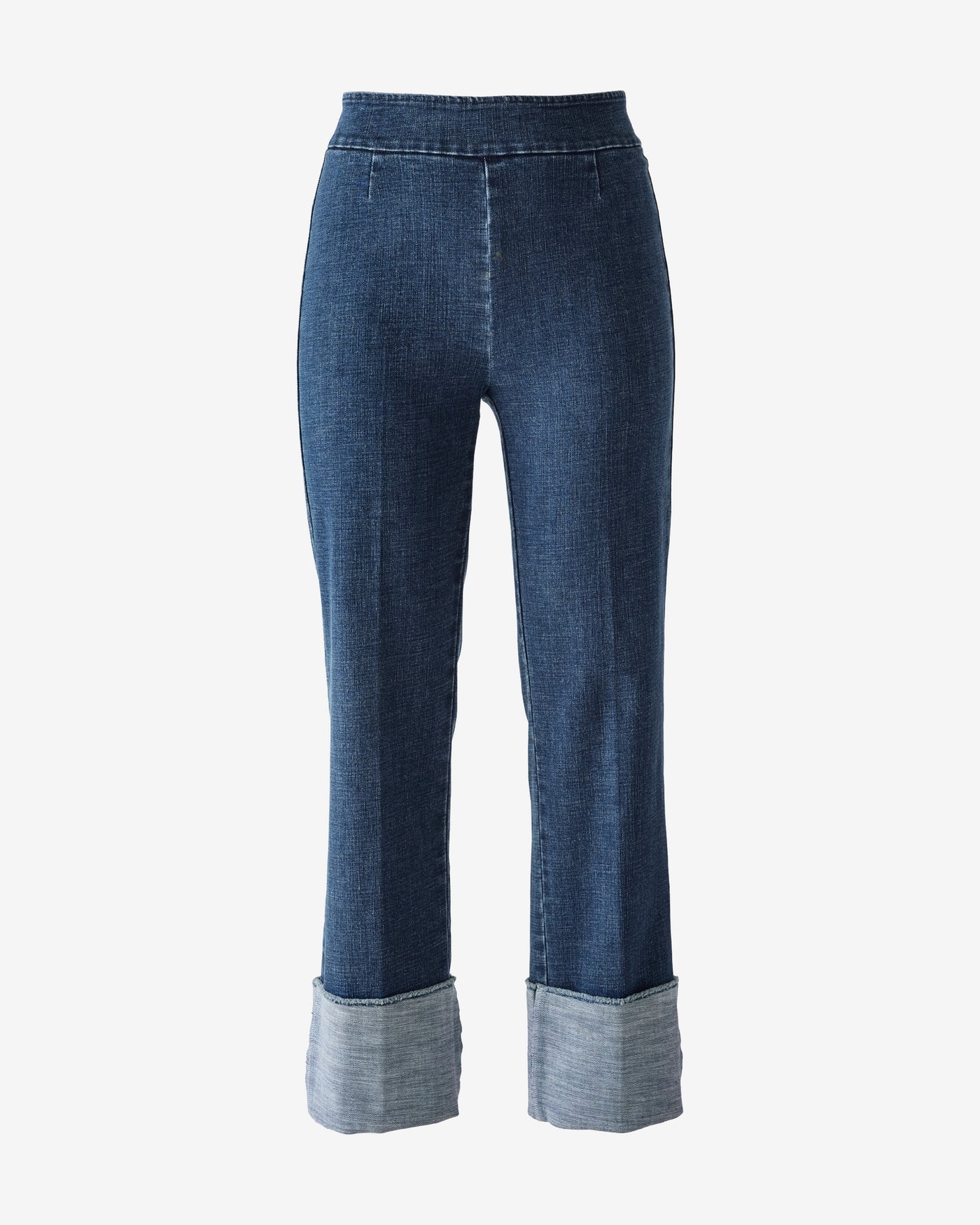 Cuffed Denim Pull On Jean Medium Wash