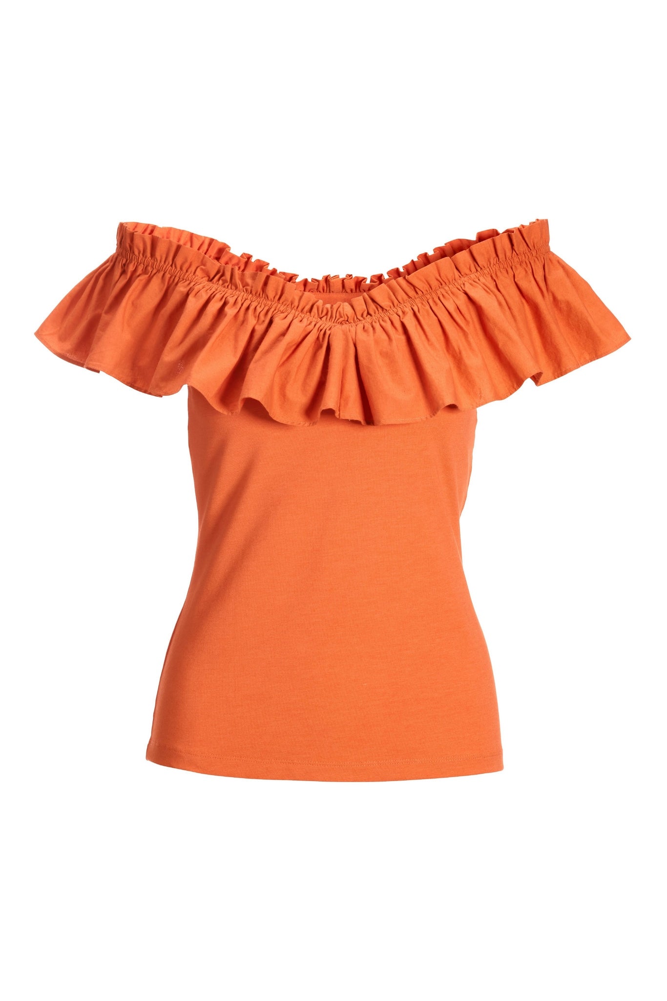 Ruffle Knit Orange