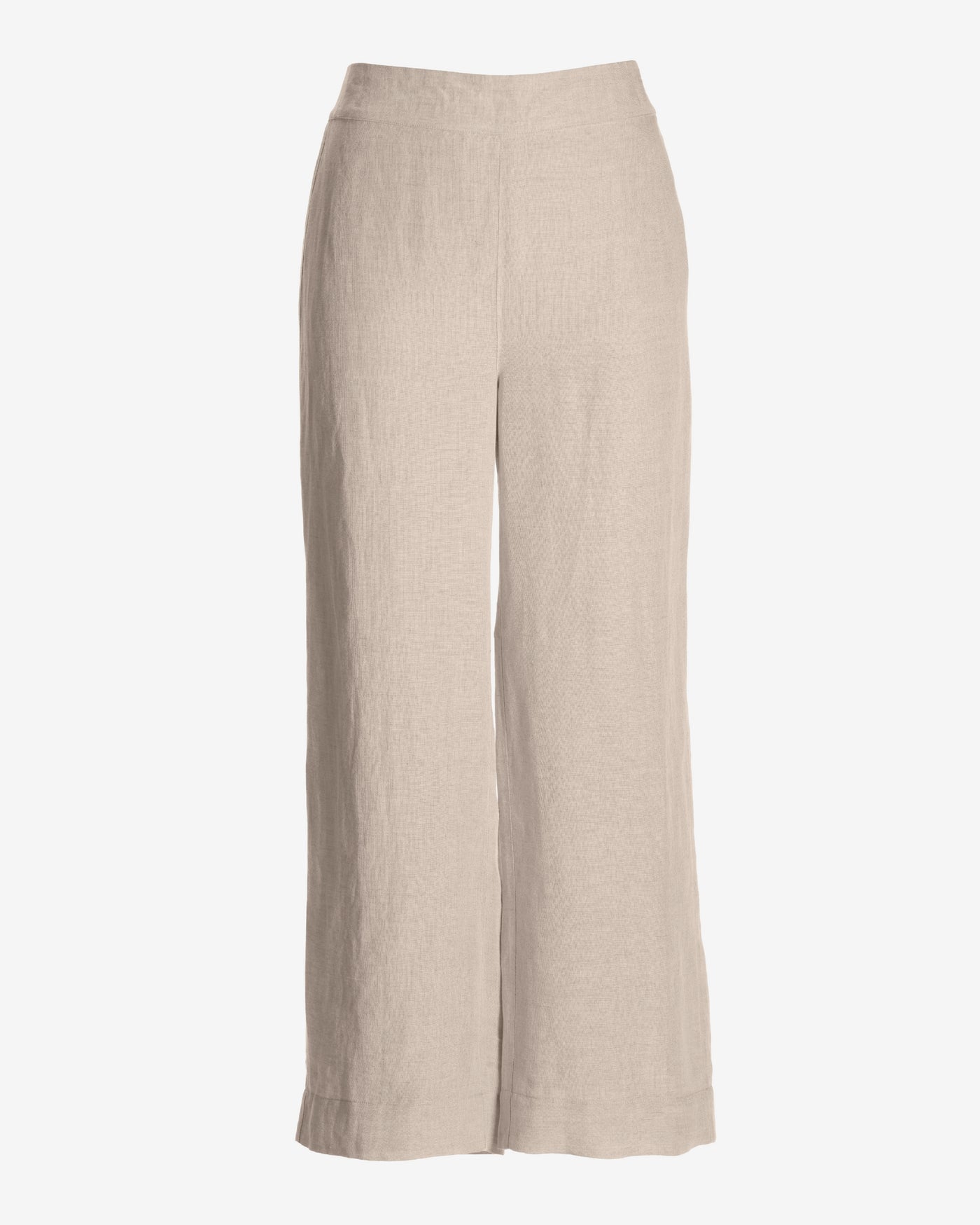 Malibu Linen Cropped Pant Flax