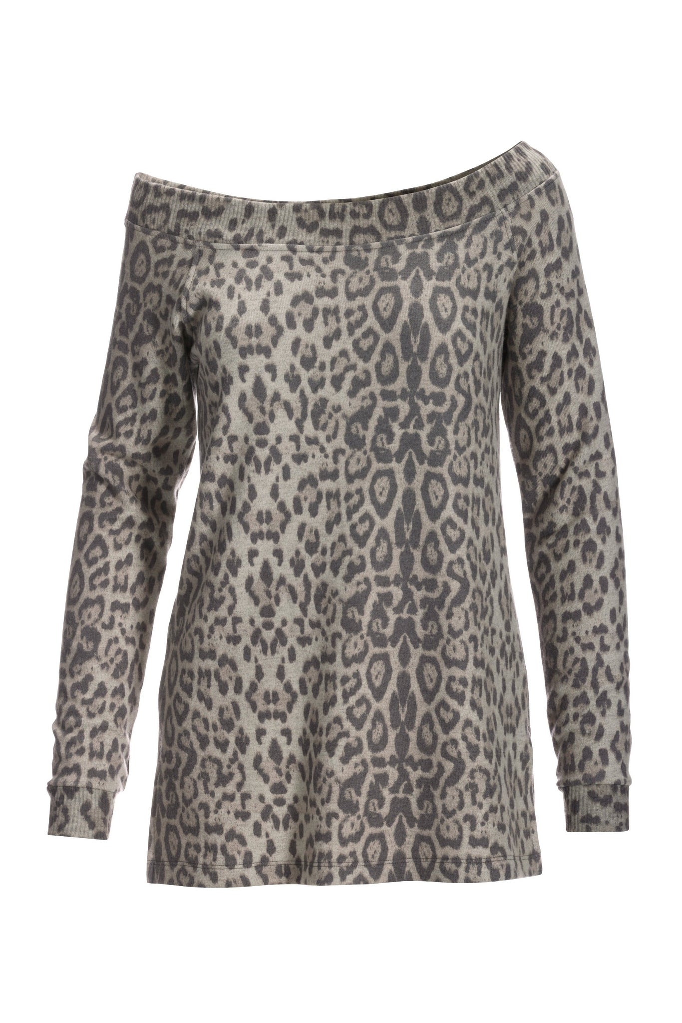 So Soft Slouchy Knit Animal Sweatshirt Multi