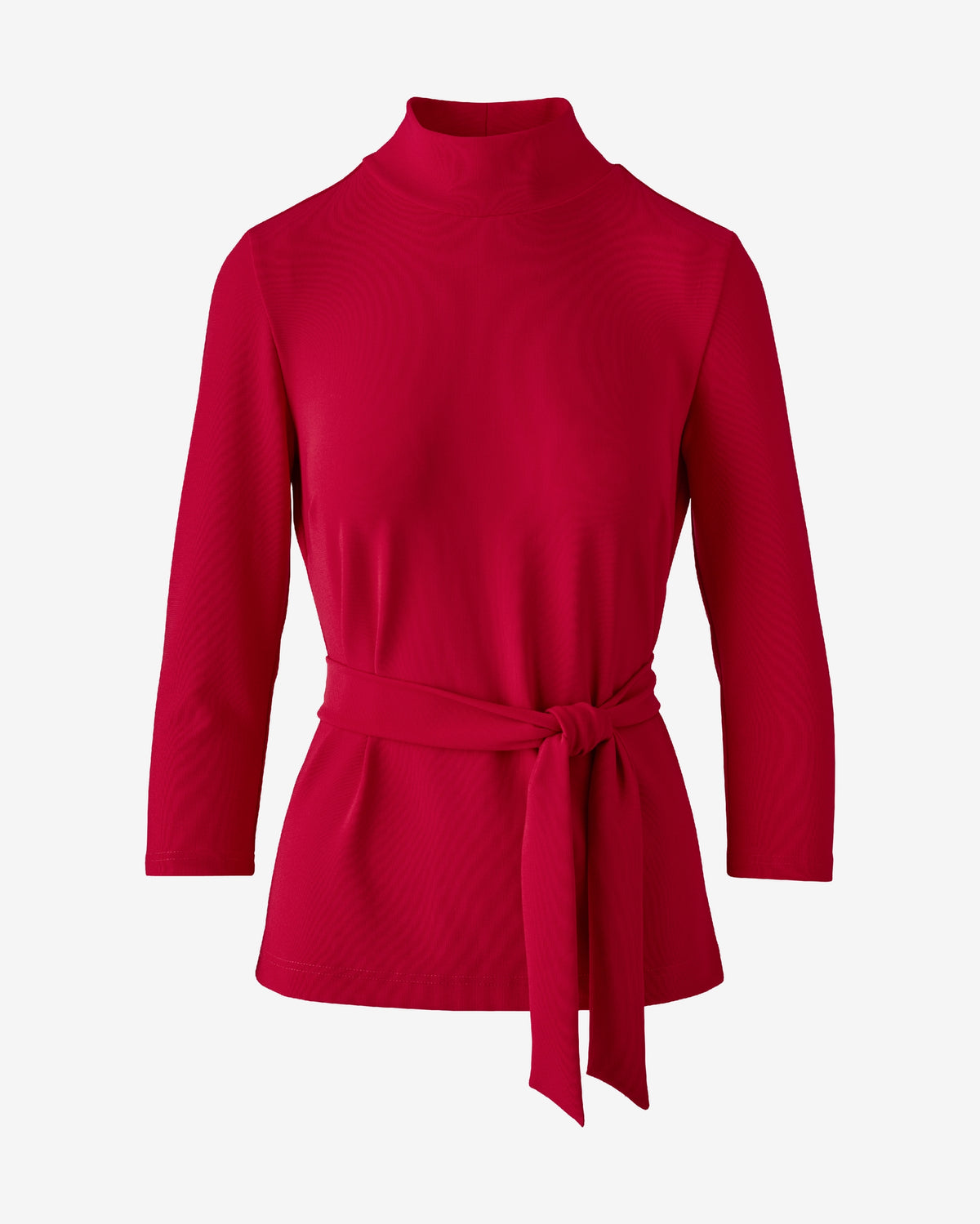 Beyond Travel Belted Three Quarter Sleeve Tunic Top French Kiss