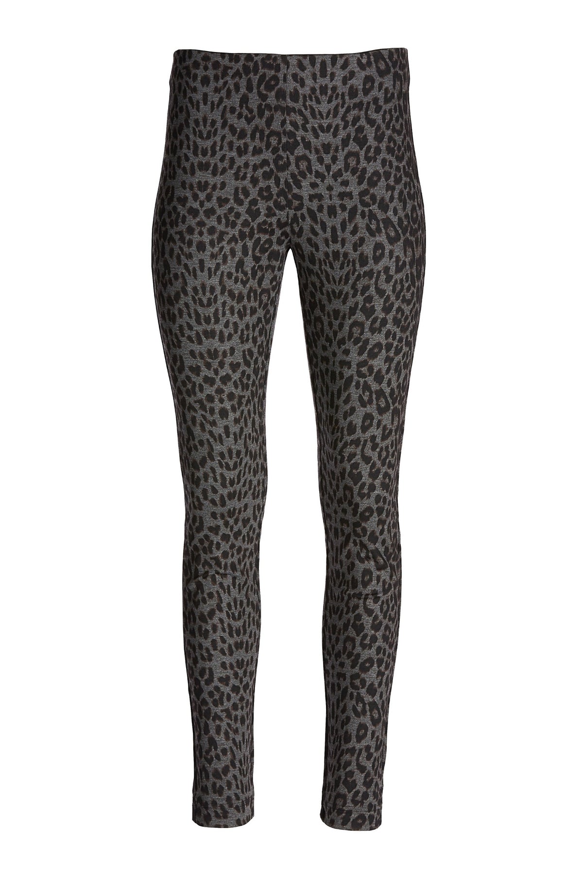 Leopard Ponte Legging Heather Gray