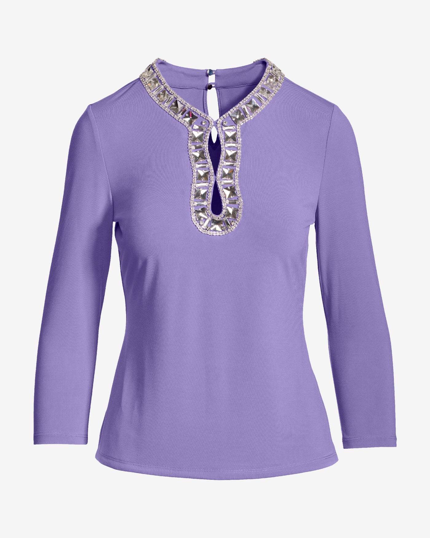 So Chic Gem Cut Out Knit Top Sand Verbena