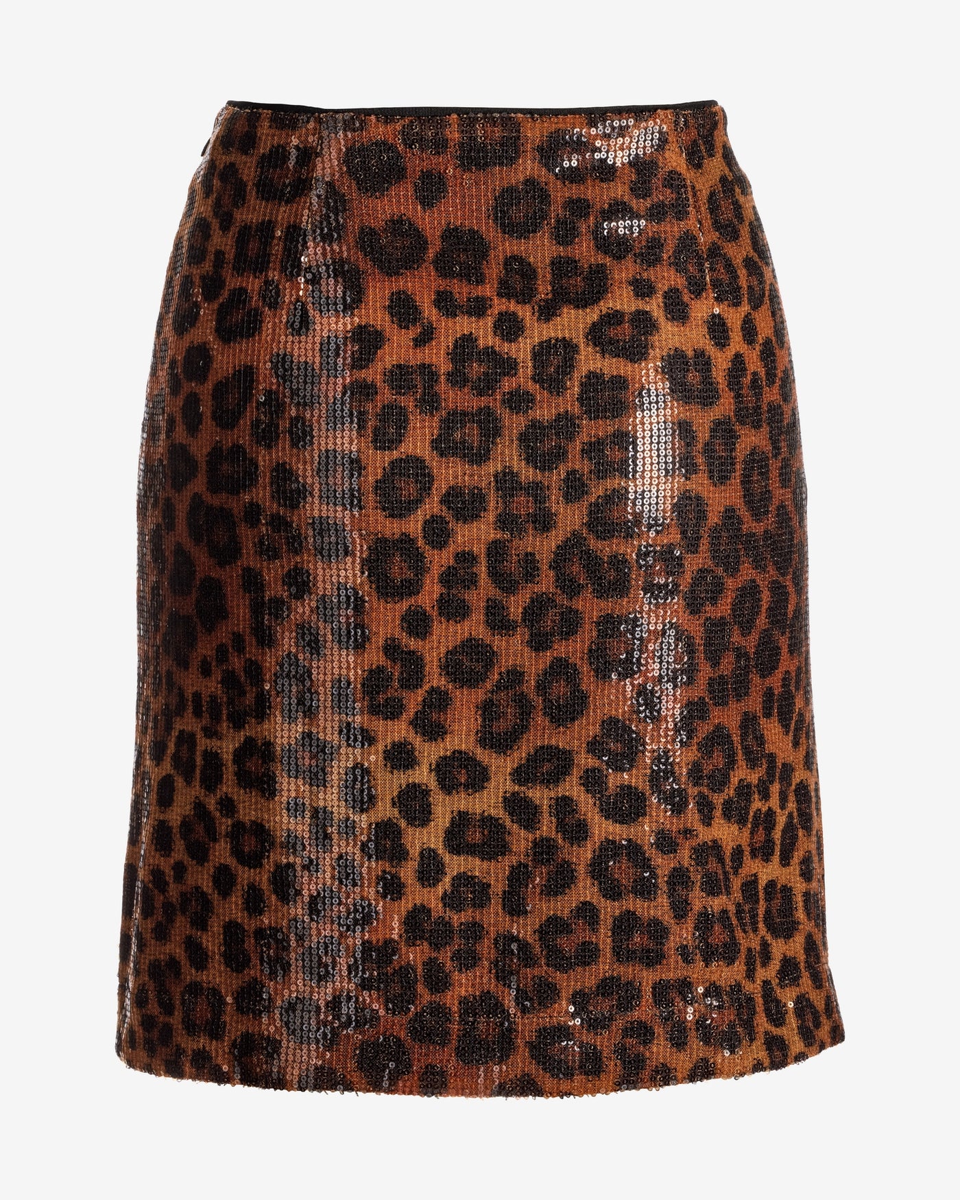 Leopard Print Sequin Skirt Fierce Feline