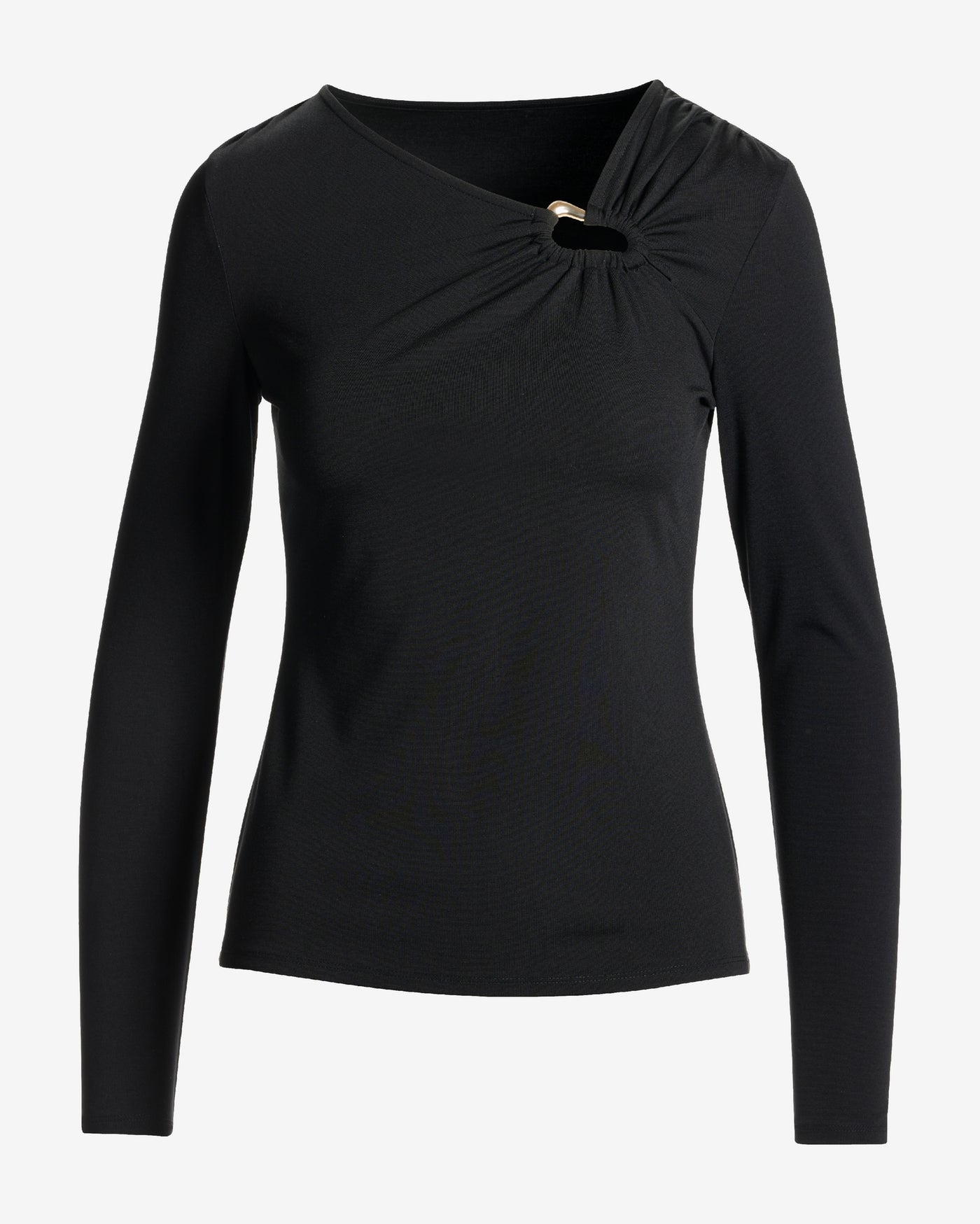 Hardware Long Sleeve Knit Top Proper Black