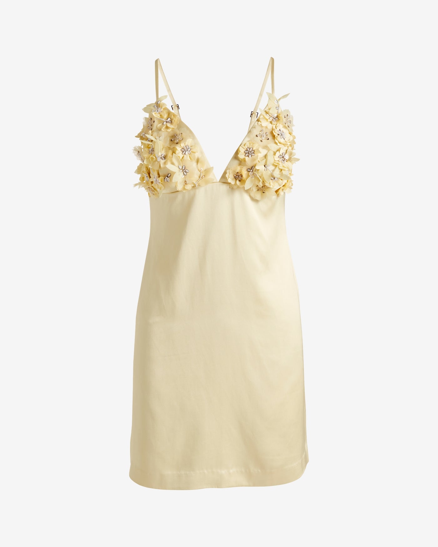 3D Floral A-Line Dress Afterglow