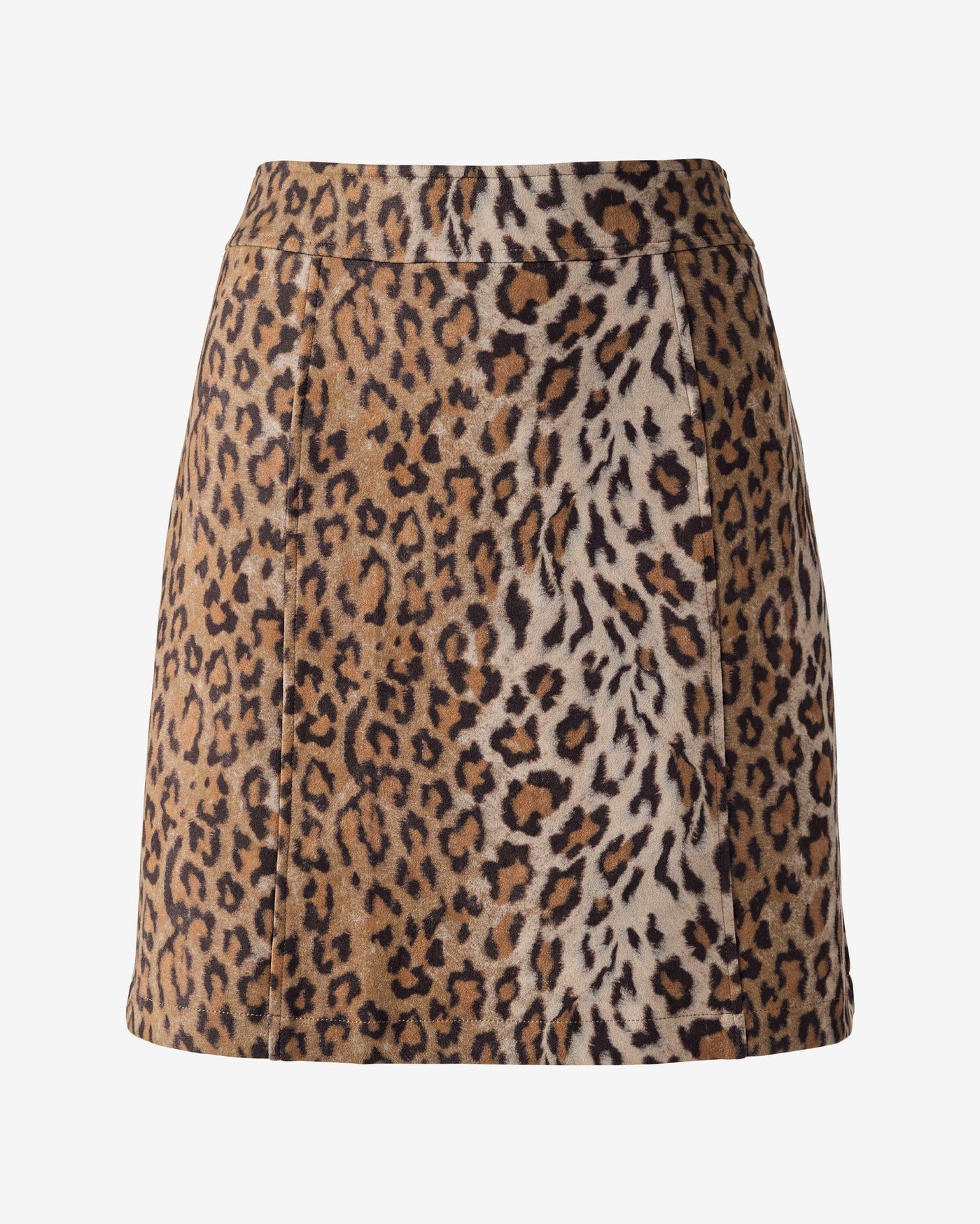 Leopard Print Skirt Brown Multi