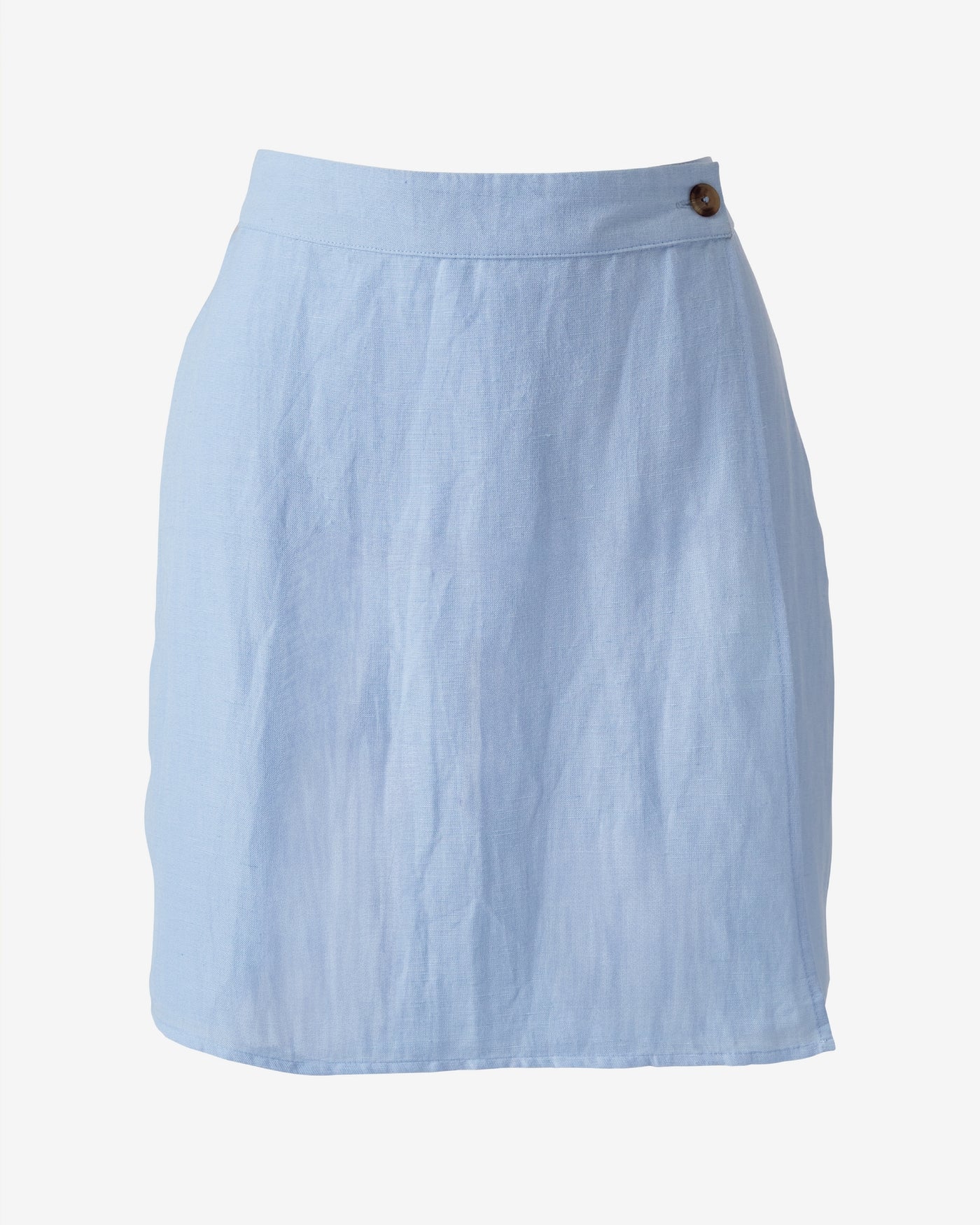 Flirty Linen Wrap Skort Blue Bell