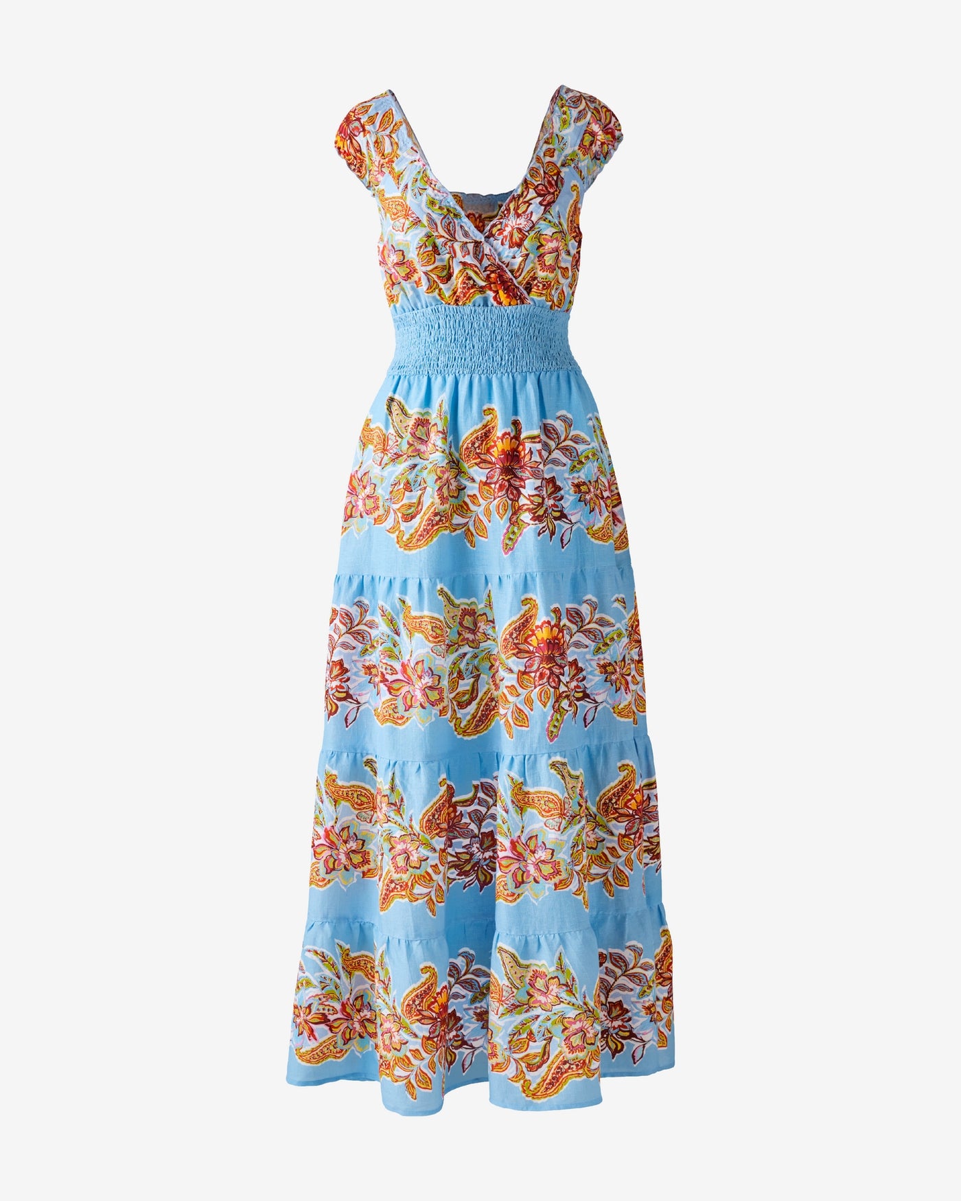 Peasant Maxi Dress Americana Paisley