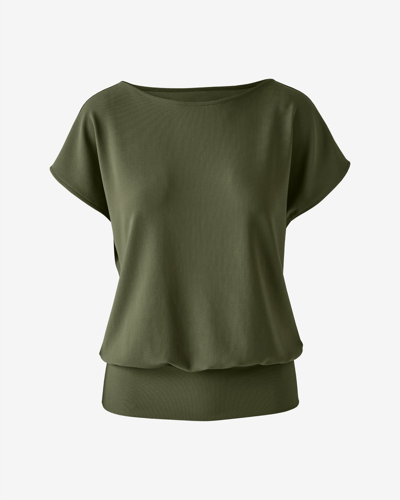 Beyond Travel Short Sleeve Blouson Top Olive Night