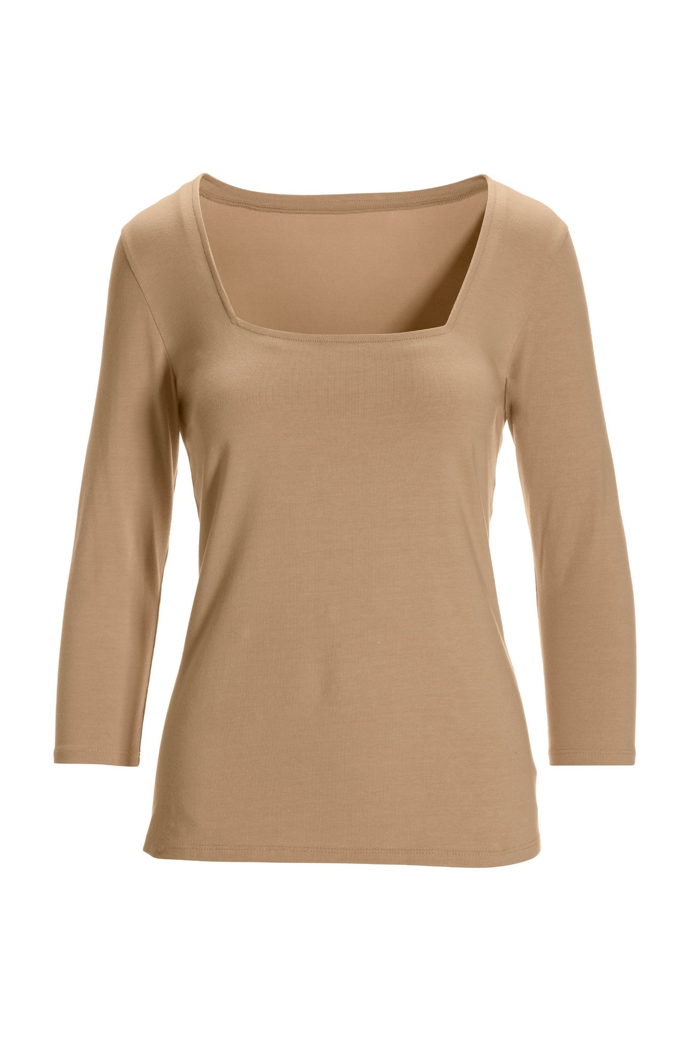 So Sexy Square-Neck Top Sesame