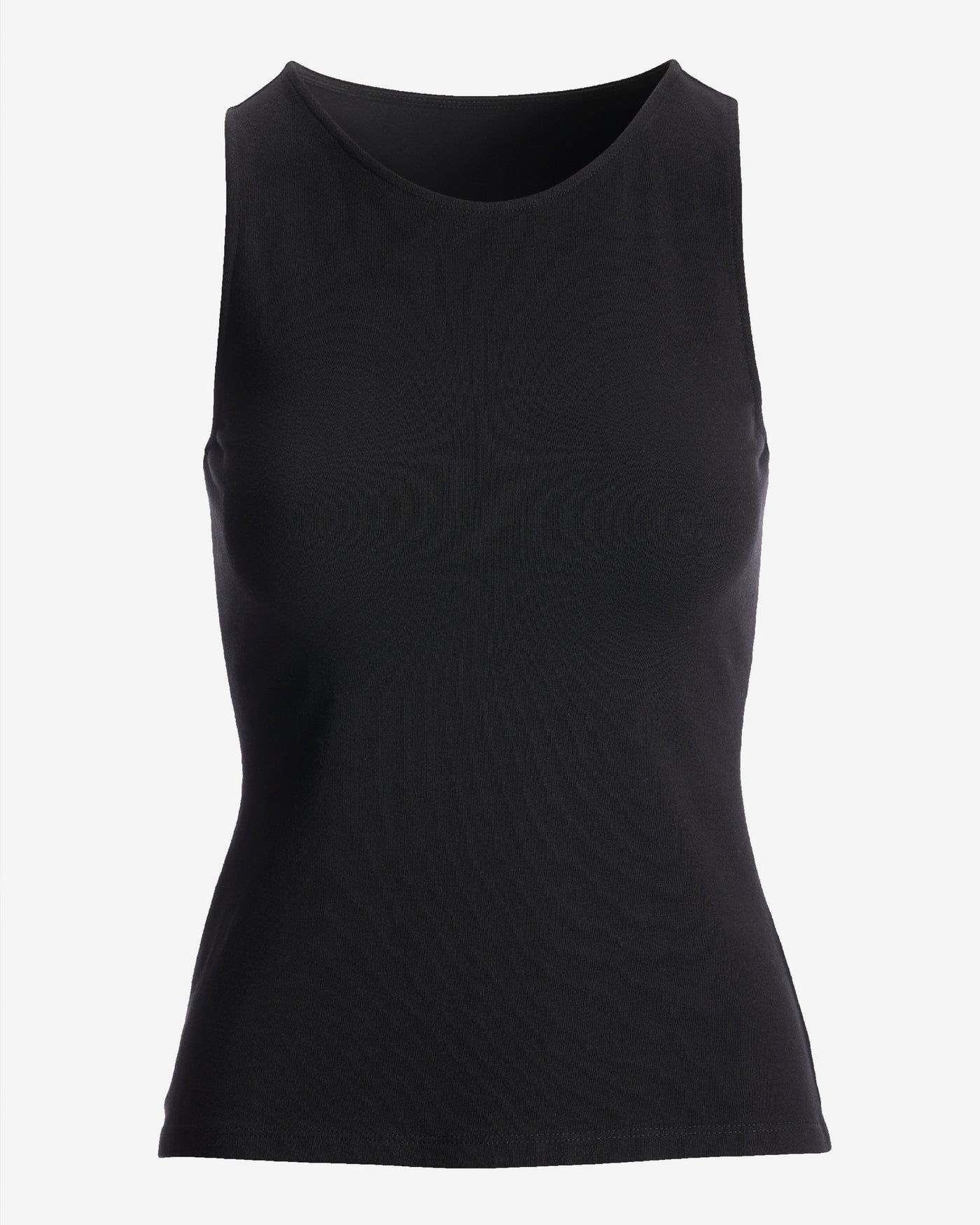 So Sexy High Neck Tank Knit Top Black
