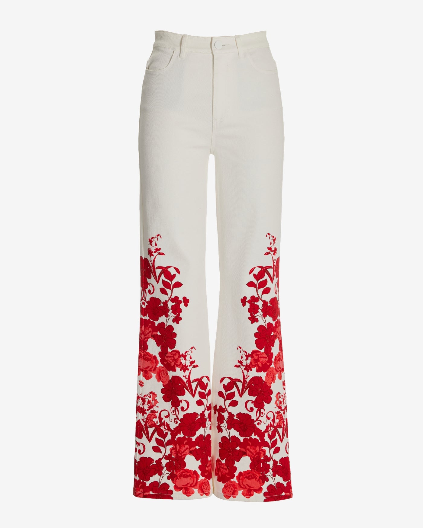 Malibu High Rise Print Wide Leg Jean City Chic