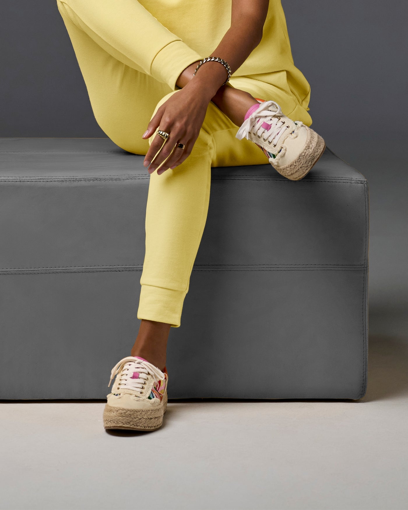 Floral Multi Raffia Sneaker Multi