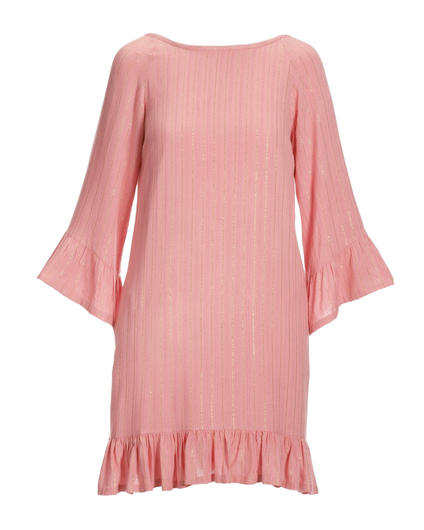Embellished Fringe Short Dress Pink
