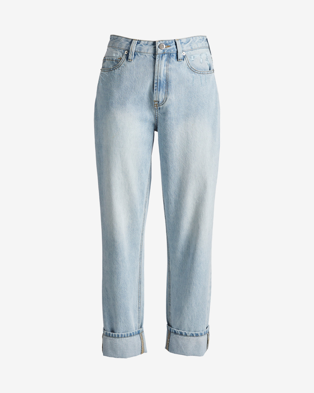 Newport Relaxed Cuffed Jean Light Wash Denim