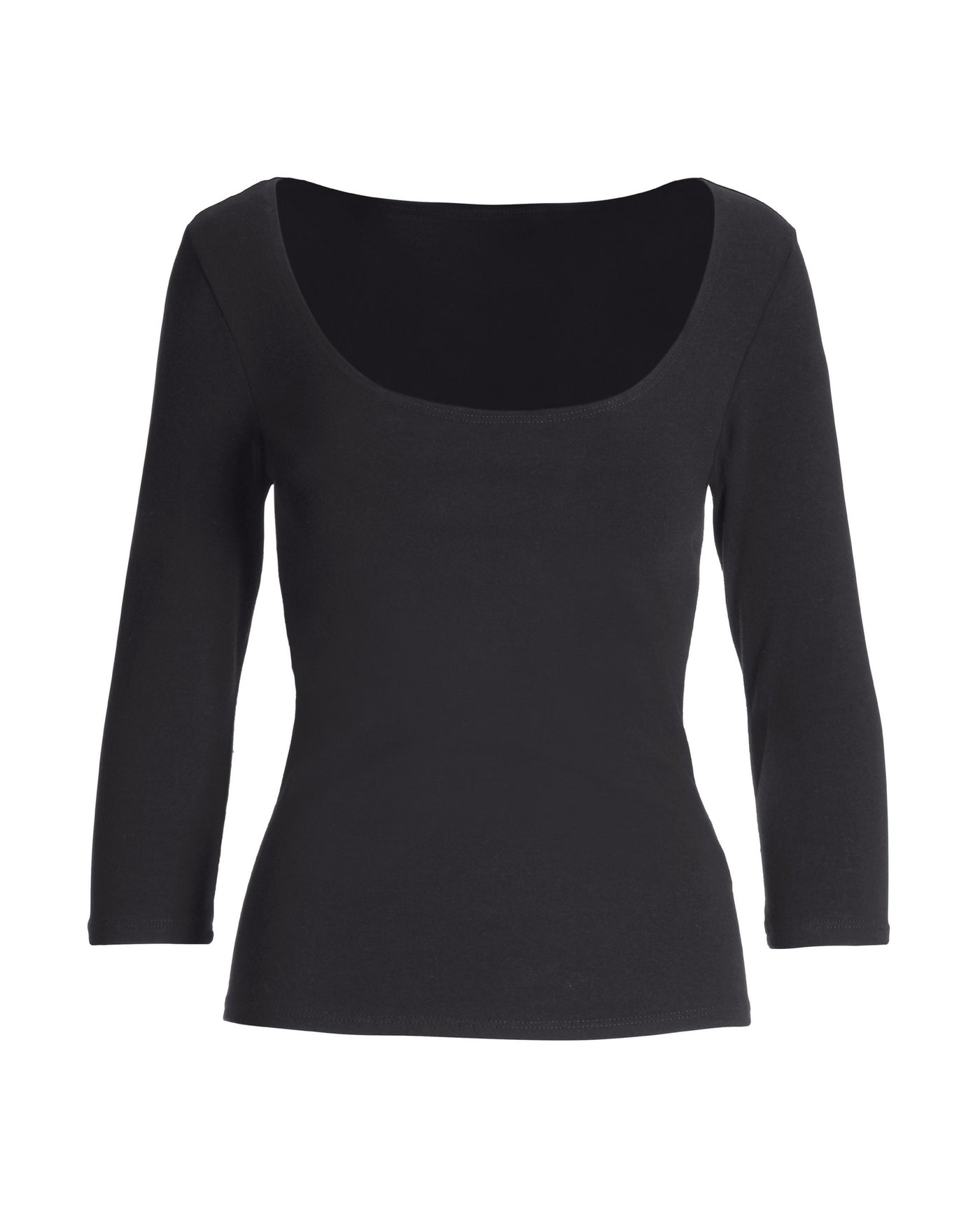 So Sexy Scoop Neck Top Black