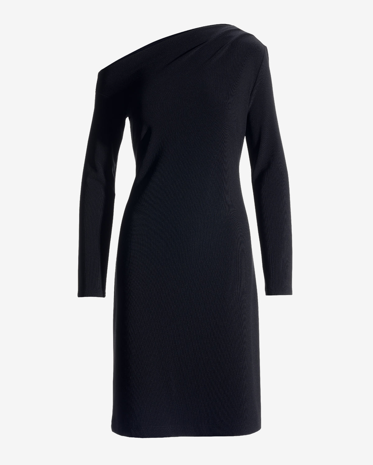 Beyond Travel Asymmetrical Dress Jet Black