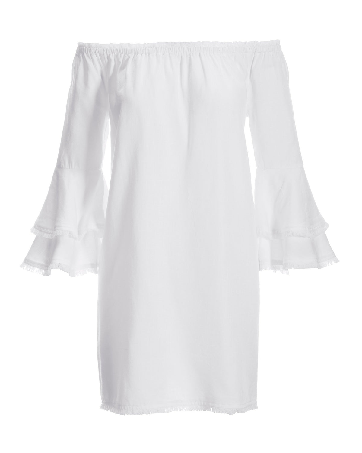 Tencel OTS Dress White