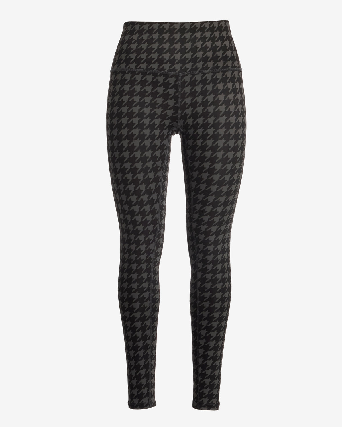 High Waisted Printed Sport Legging Graphite Houndstooth