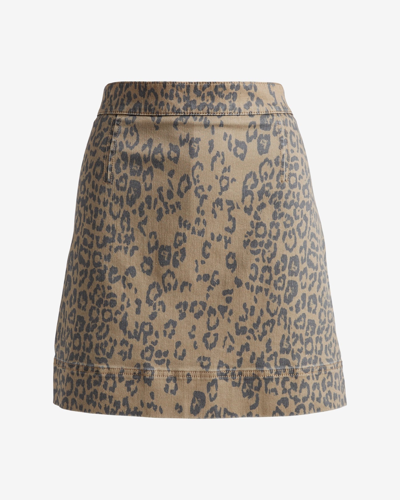 Chic Denim Skort Animal Print Animal Print