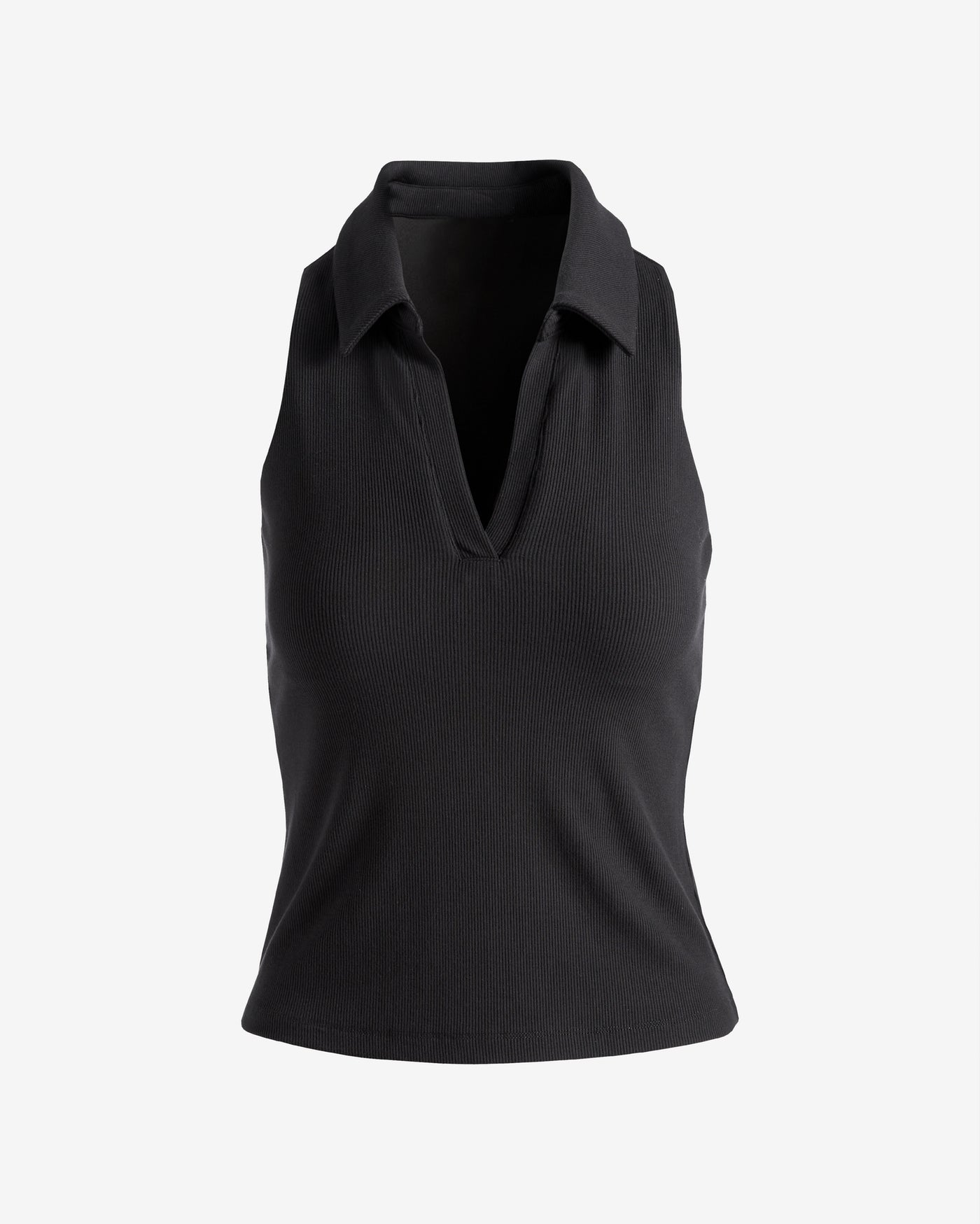 So Essential Polo Neck Knit Top Proper Black