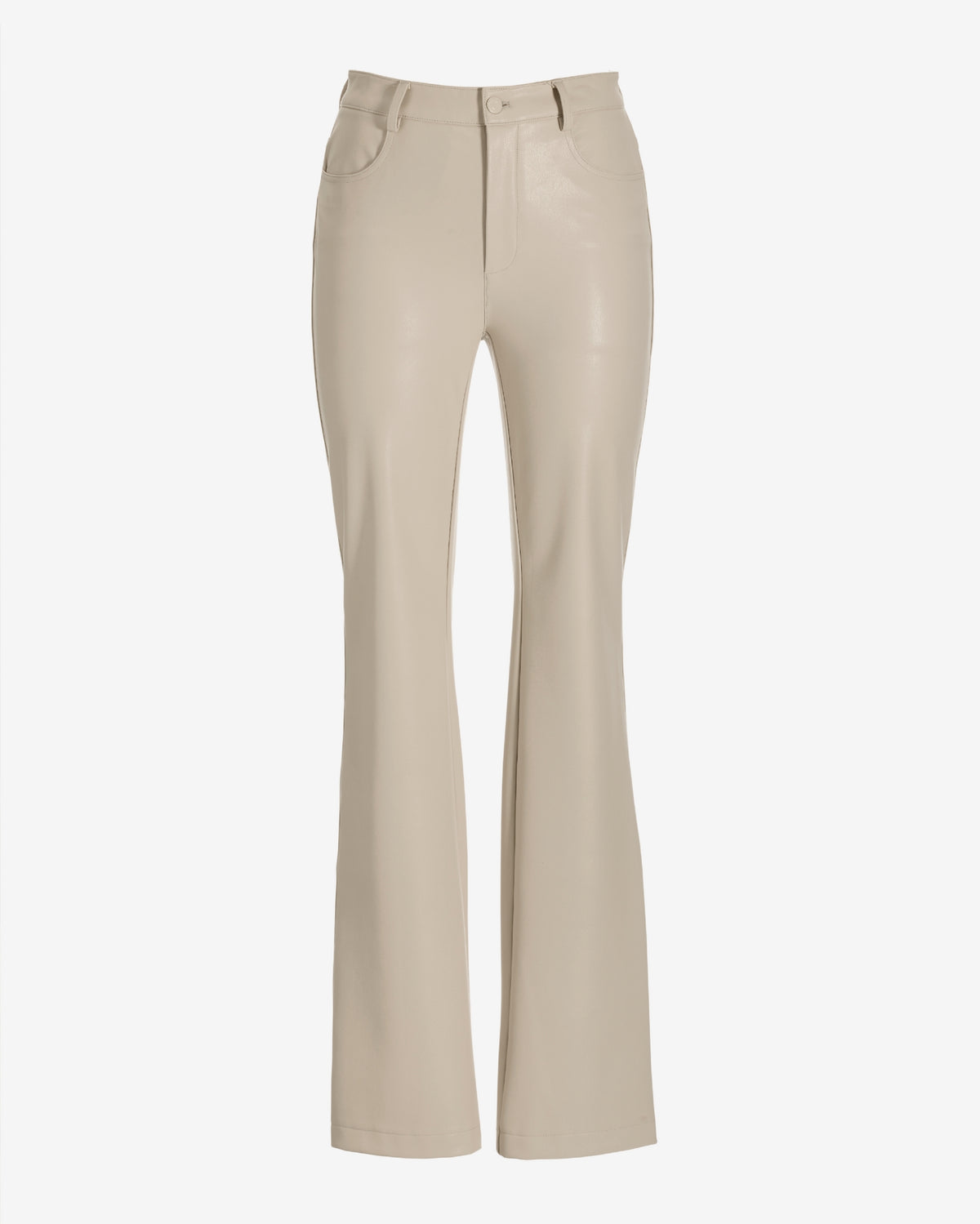 Monterey Five Pocket Faux Leather Bootcut Pant 2BN63 Bone