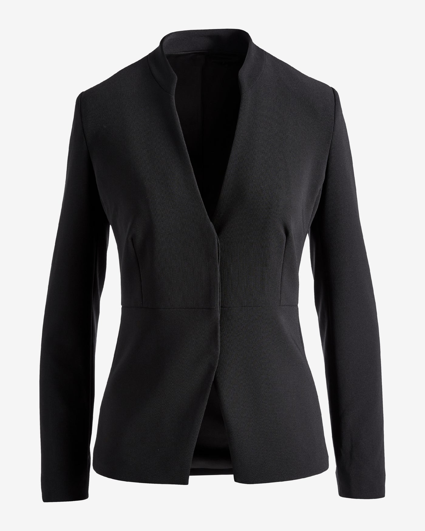 Beyond Travel Collarless Blazer Jet Black