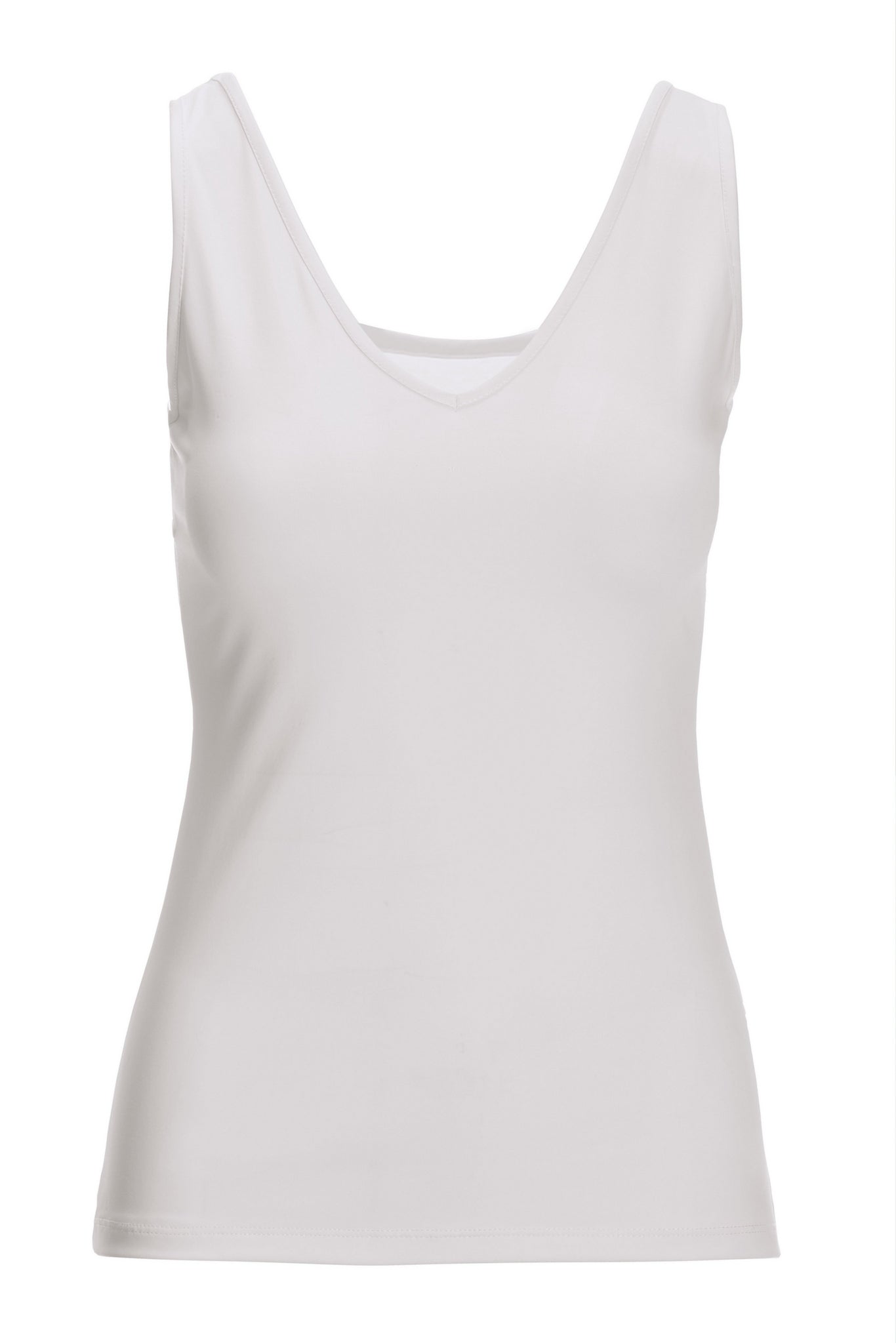 Reversible Knit Tank Top White