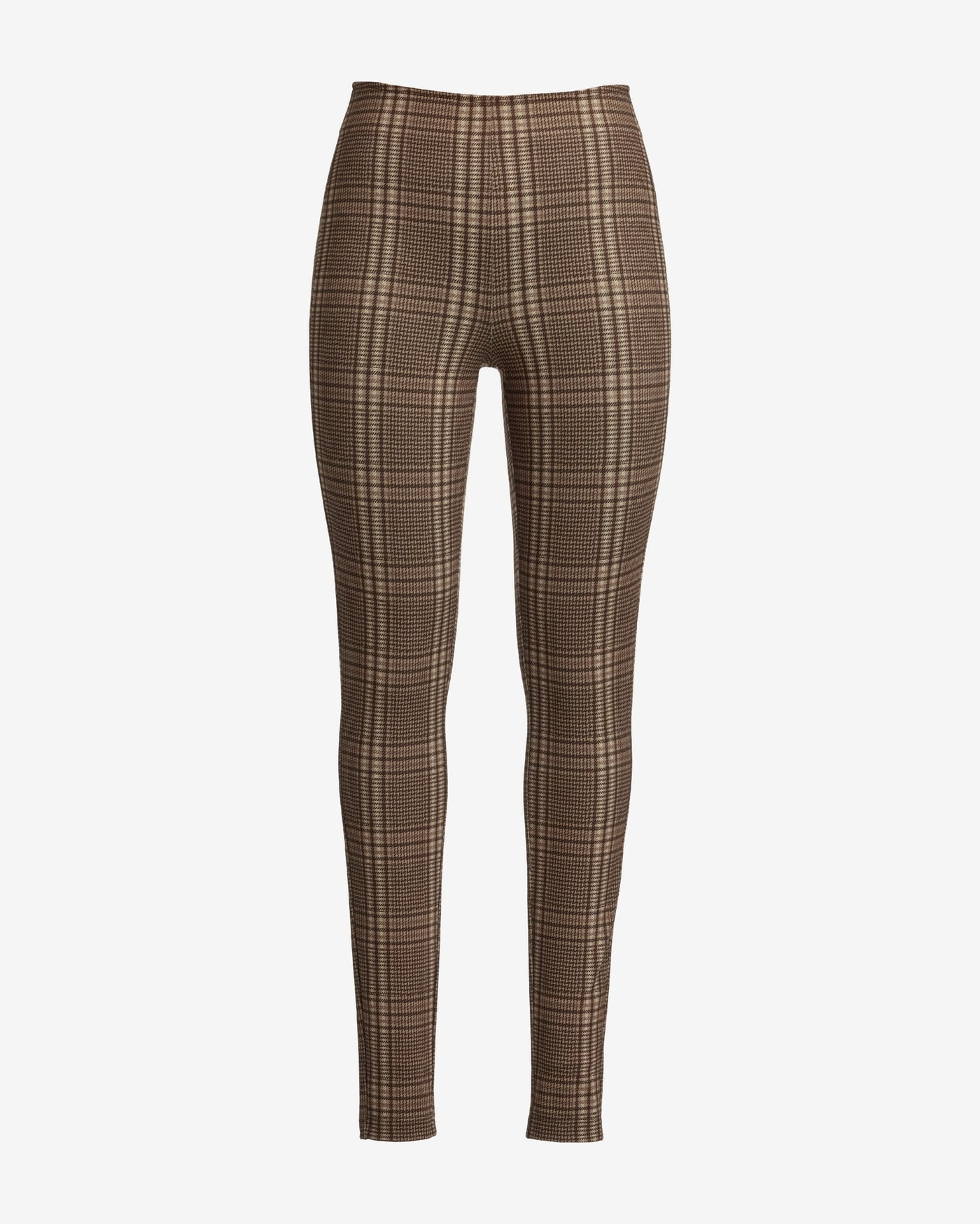 Printed Ponte Legging Downtown Plaid