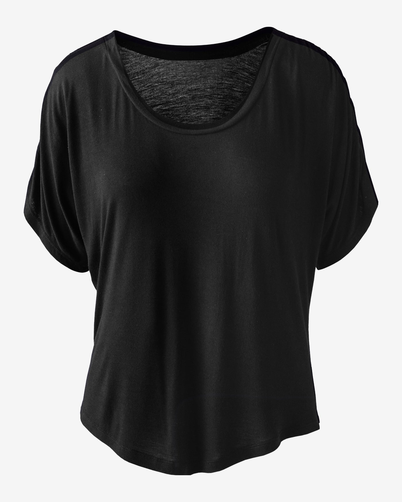 Ruched Sleeve T Shirt Proper Black