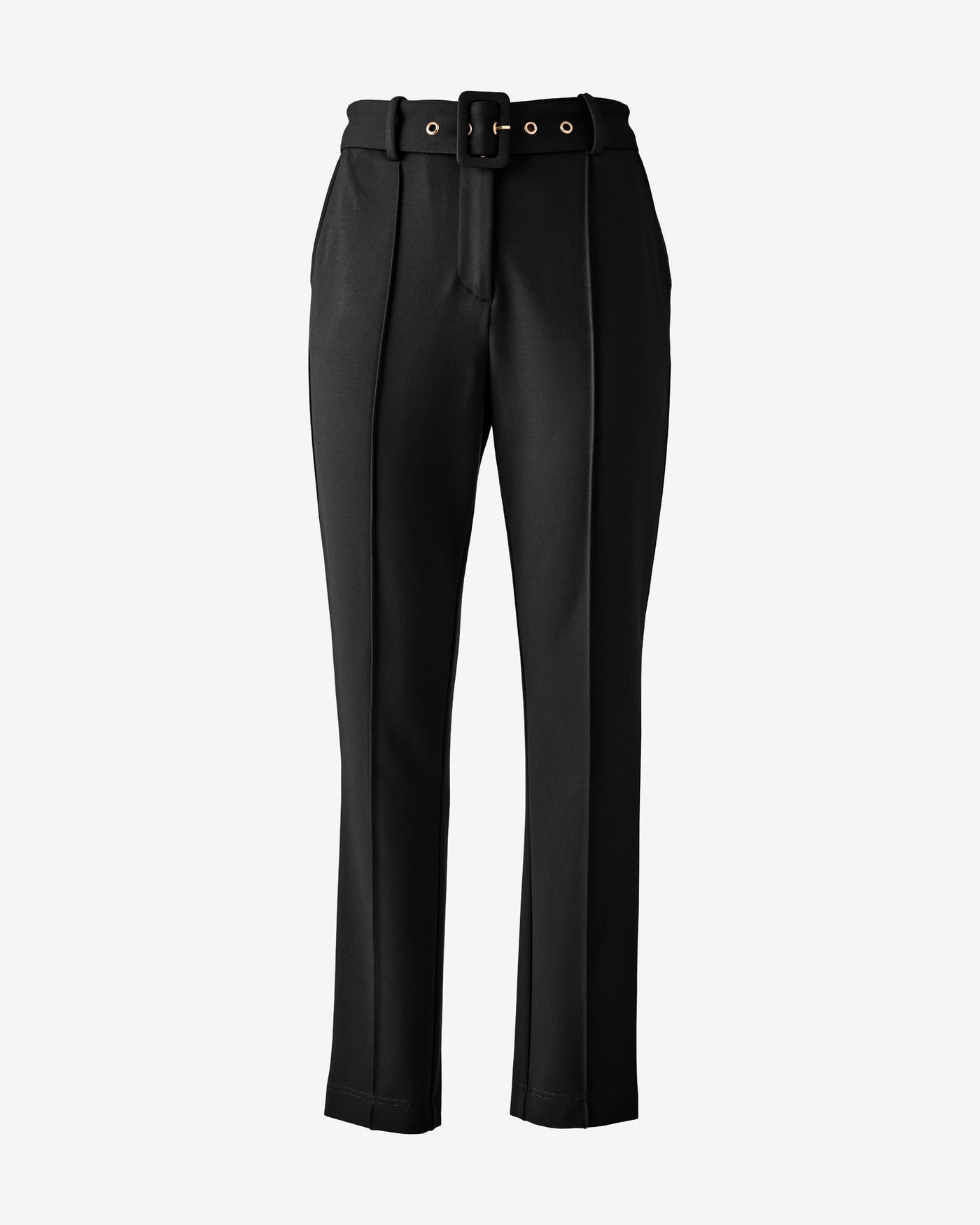 Ultimate Ponte Belted Cigarette Pant Proper Black