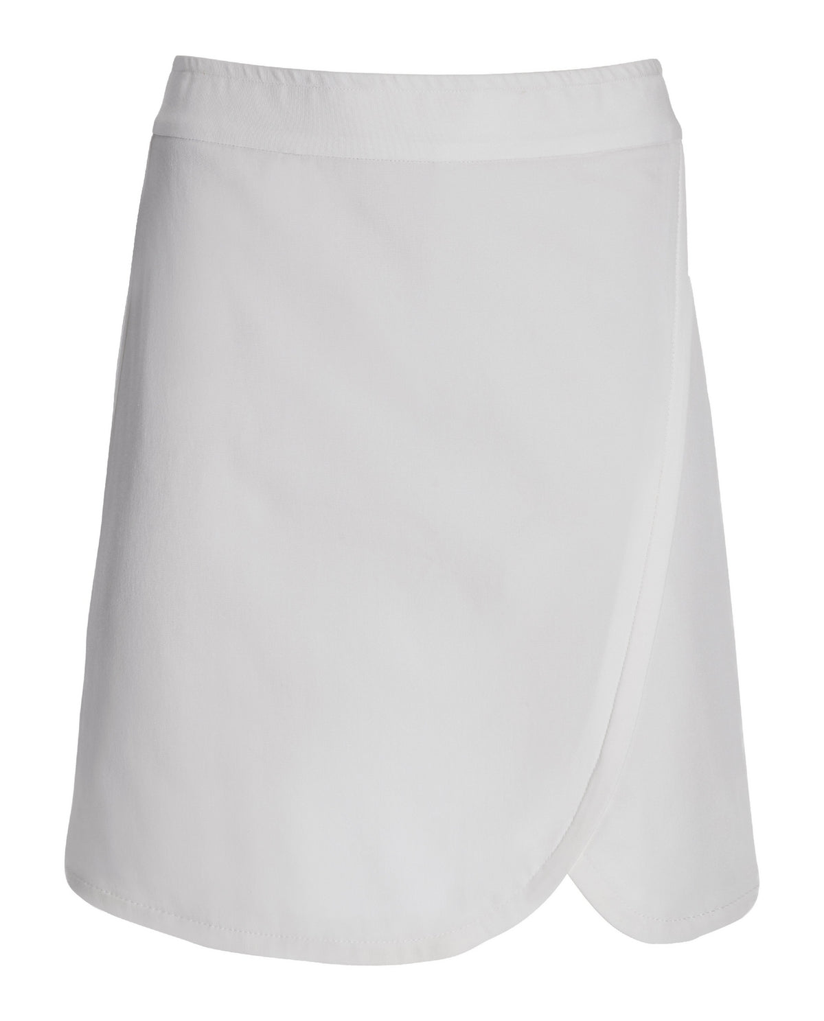 Twill Pull-On Skort Pure White