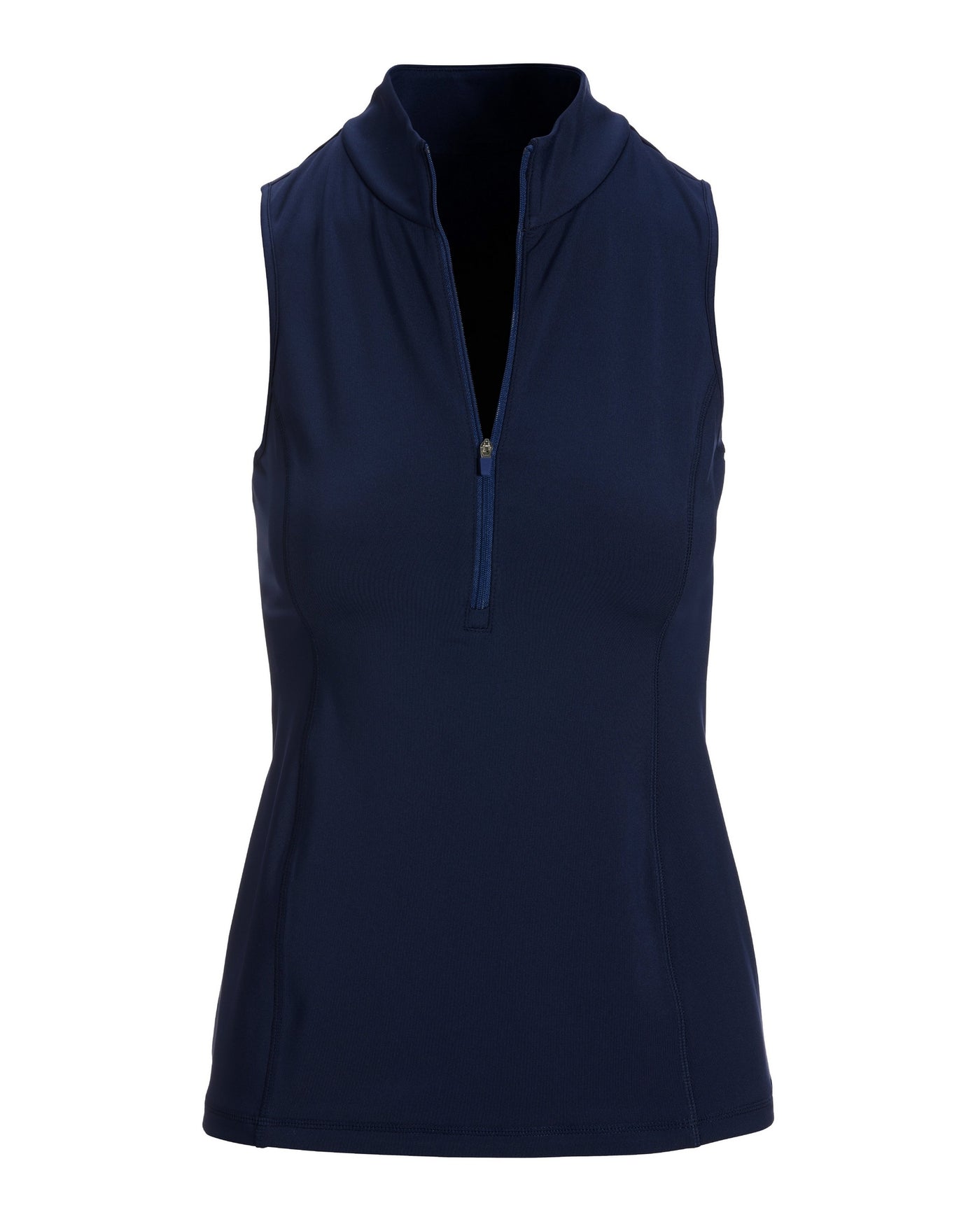 B-Active Sleeveless Zip Top Navy