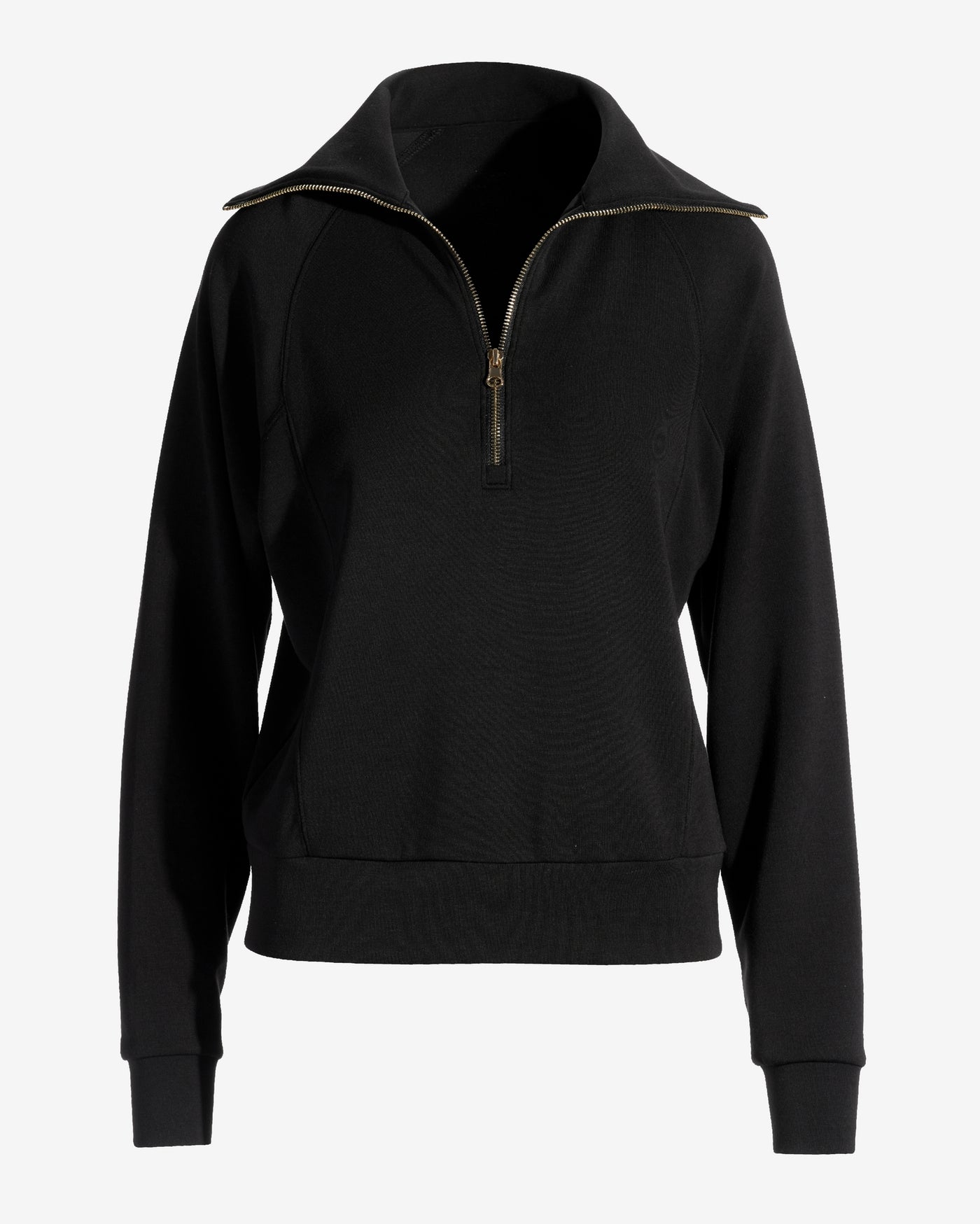 Luxe Lounge Half Zip Sweatshirt Black