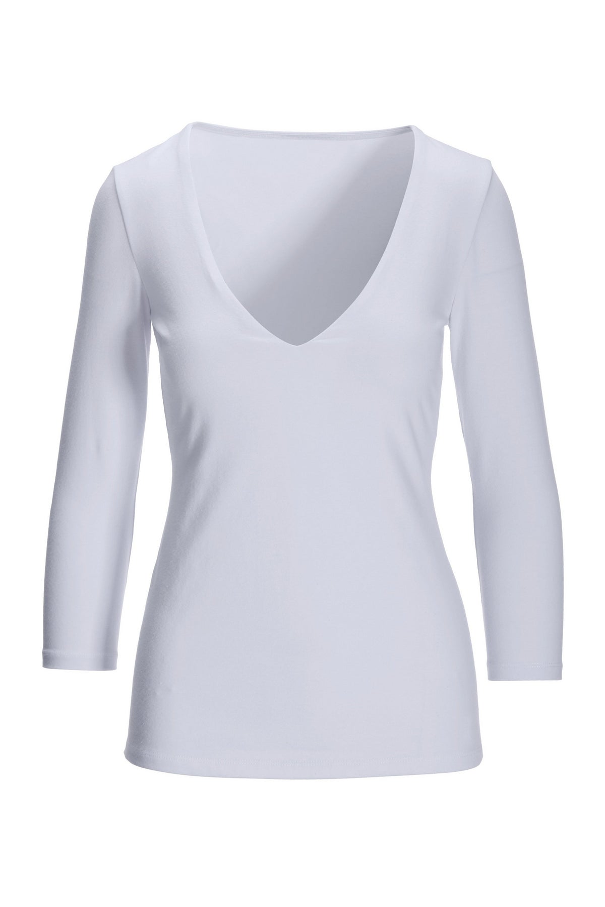 So Sexy V Neck Top White