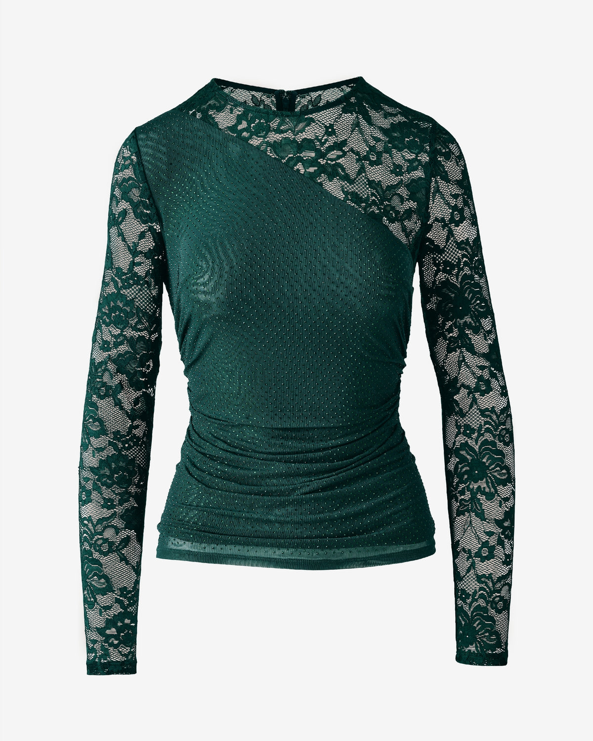 Heat Set Lace Long Sleeve Top Hunt Club