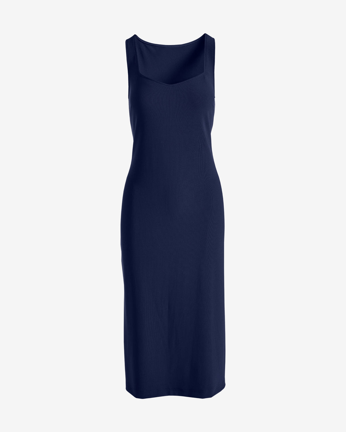 Beyond Travel Sweetheart Neckline Midi Dress Maritime Navy