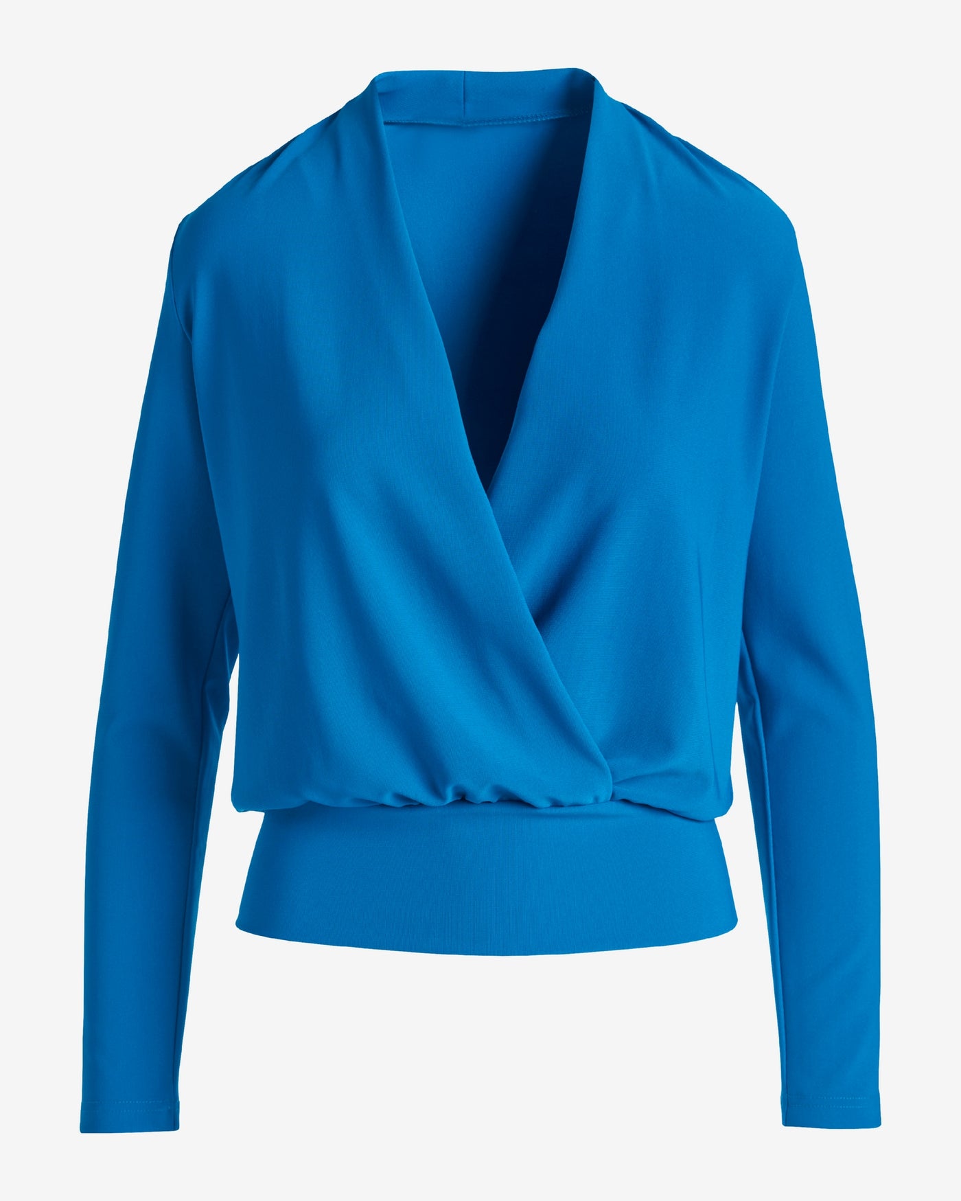 Beyond Travel Long Sleeve Blouson Top Princess Blue