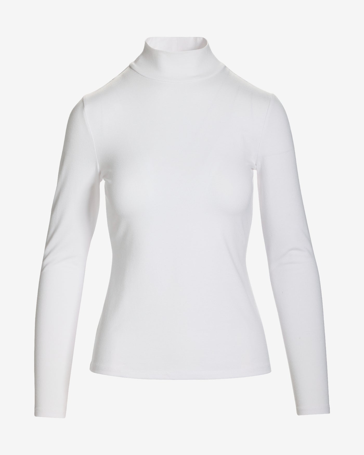 Long Sleeve Layering Turtleneck Pure White