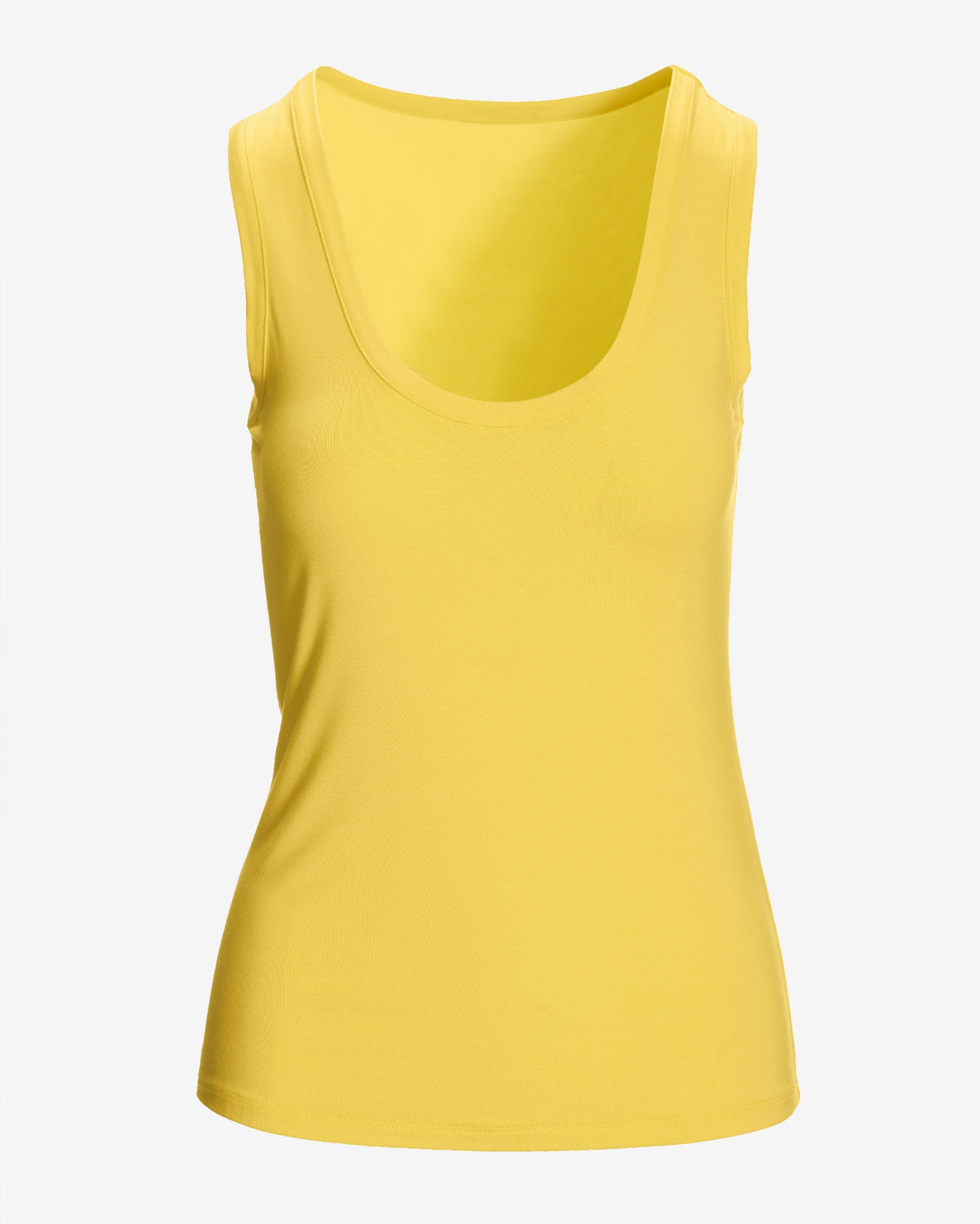 So Effortless Scoop-Neck Tank Top Lemon Drop