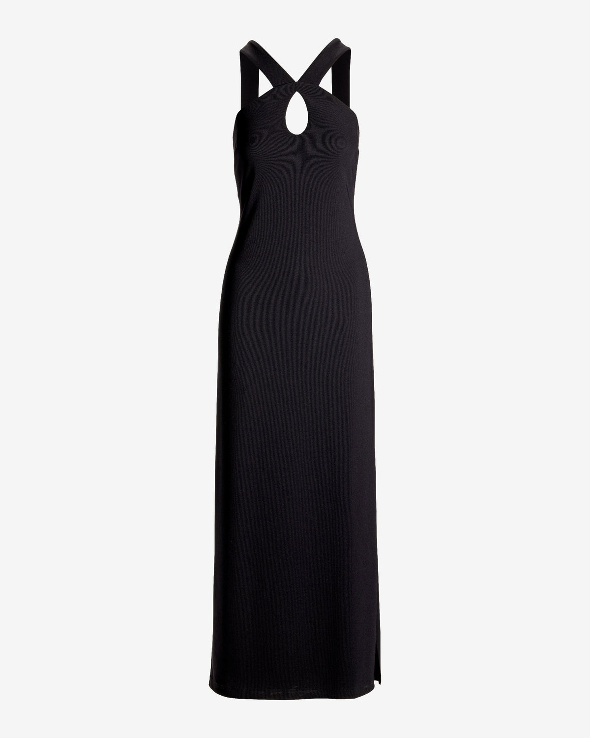 Beyond Travel Keyhole Maxi Dress Jet Black