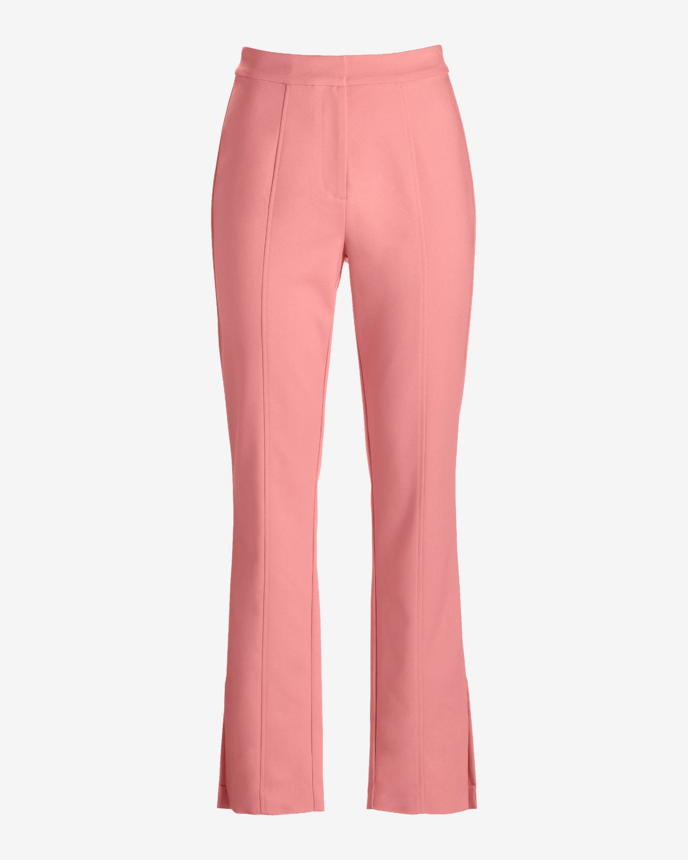 Newport Modern Slim Straight Side Slit Trouser Pant Peony