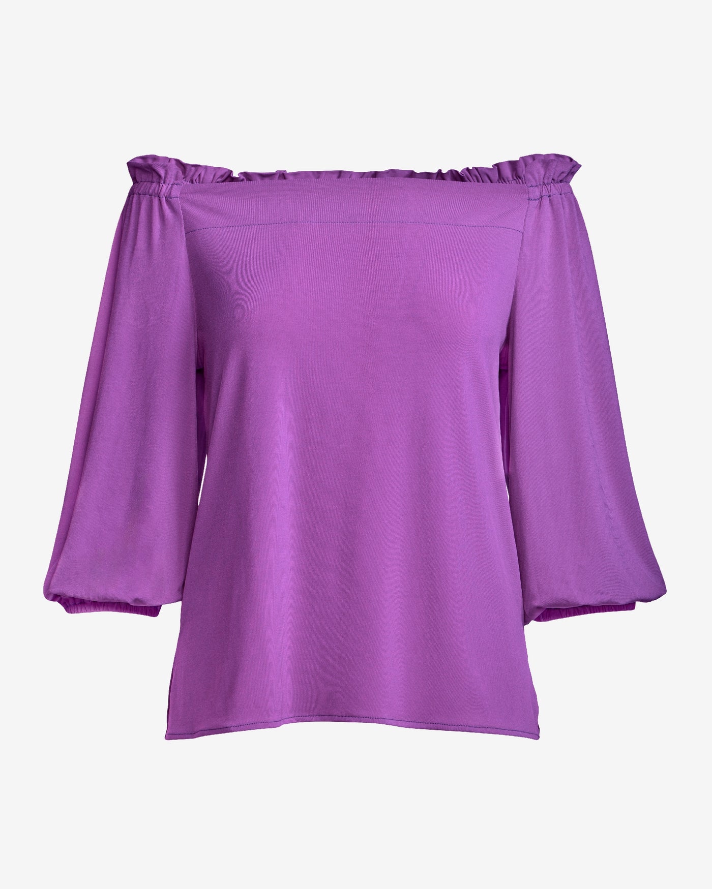 So Chic Off The Shoulder Top Iris Orchid