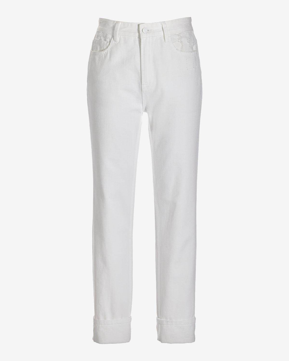 Newport Relaxed Cuffed Jean White